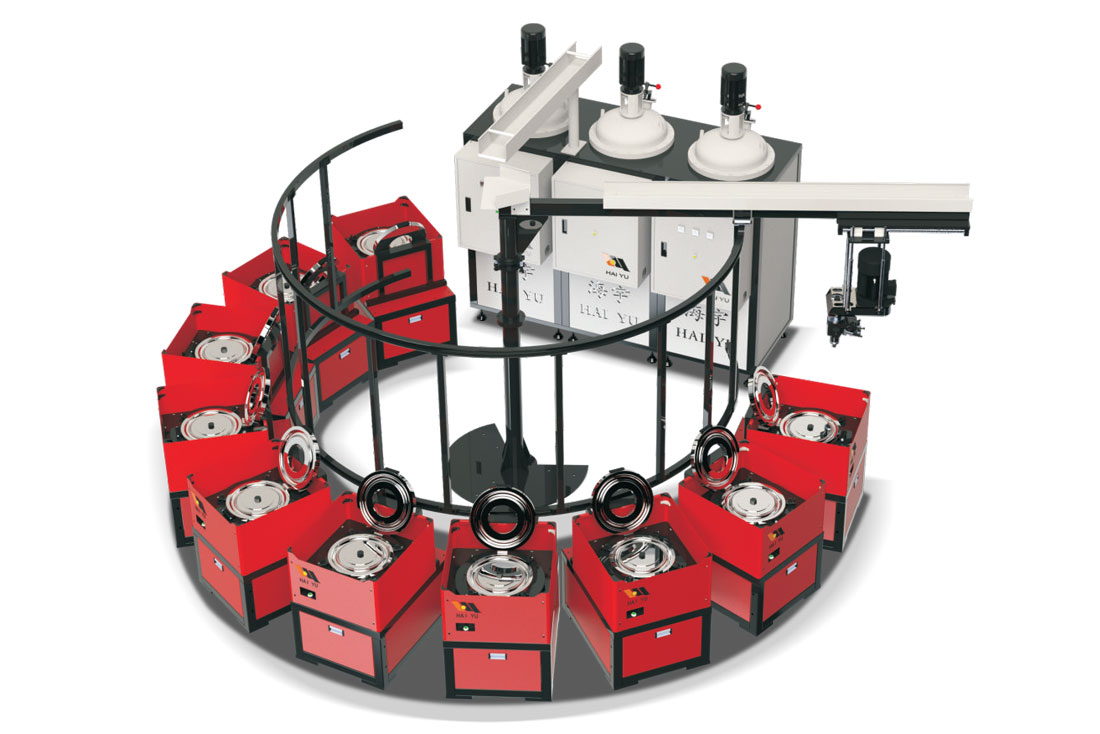 HY-TP2I1-120M/250M扇型輪胎澆注機(jī)